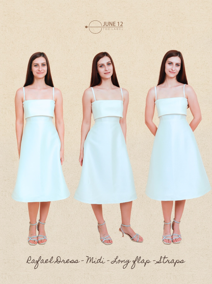 Rafael Midi Dress in Pearl | Rental